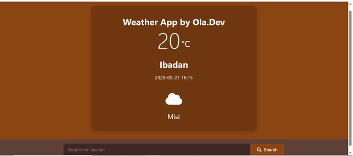 Weather App screenshot